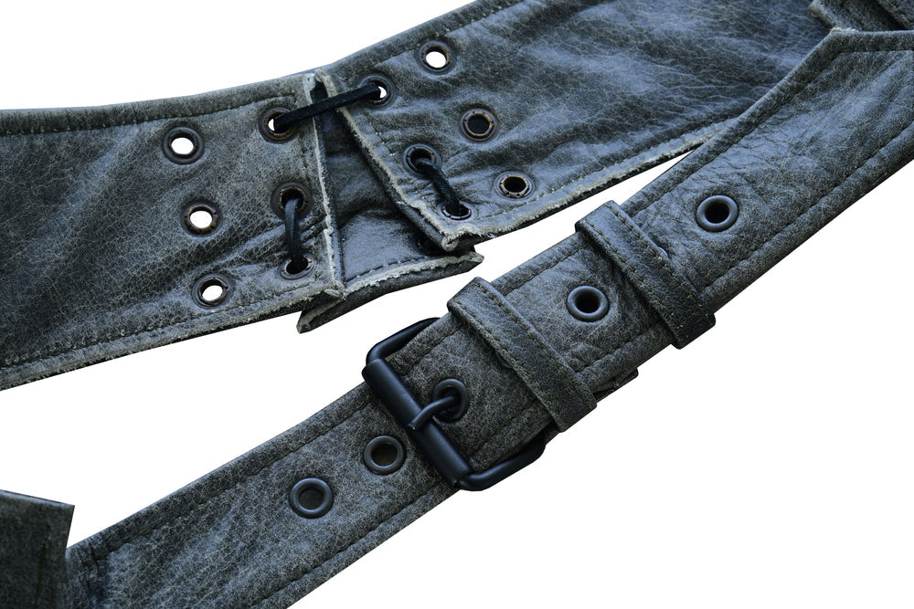 Blaze Bound - Unisex Motorcycle Leather Chaps-Unisex Chaps & Pants-Daniel Smart Mfg - Retail