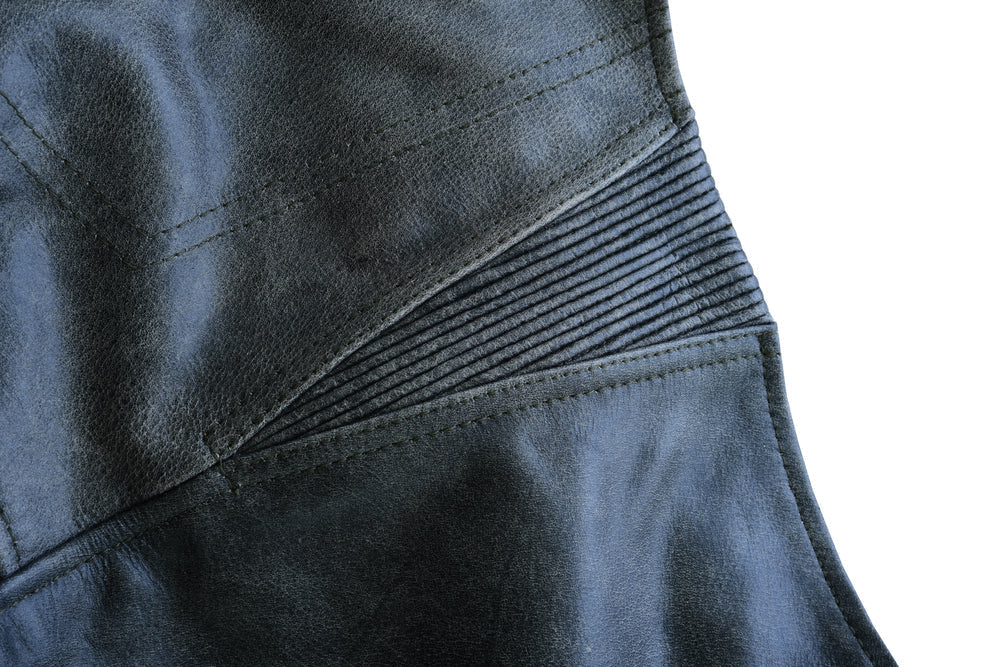 Blaze Bound - Unisex Motorcycle Leather Chaps-Unisex Chaps & Pants-Daniel Smart Mfg - Retail