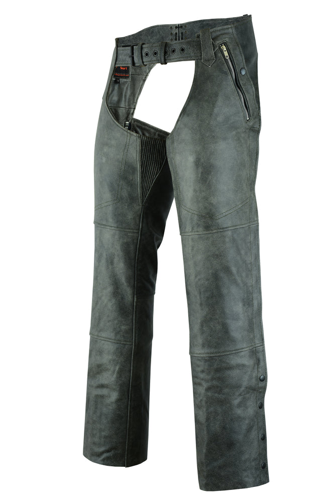 Blaze Bound - Unisex Motorcycle Leather Chaps-Unisex Chaps & Pants-Daniel Smart Mfg - Retail