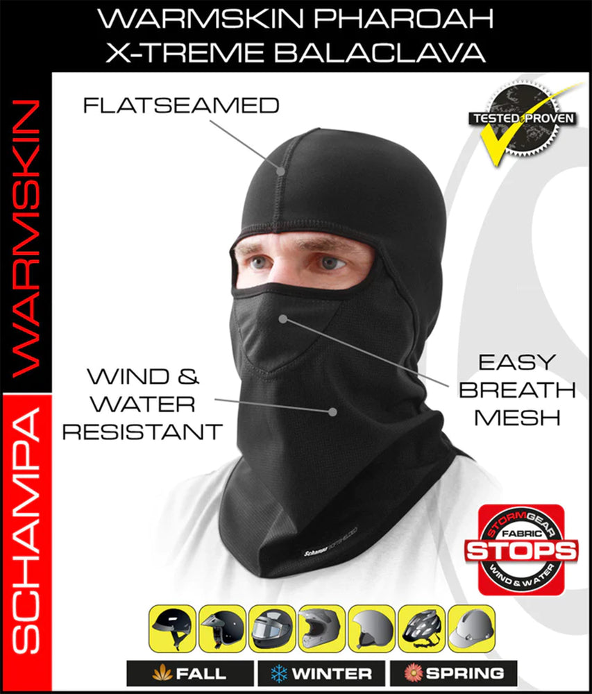 BLCLV011 Pharoah Deluxe II Balaclava- StormGear Botton- WarmSkin Top-Head/Neck/Sleeve Gear-Daniel Smart Mfg - Retail