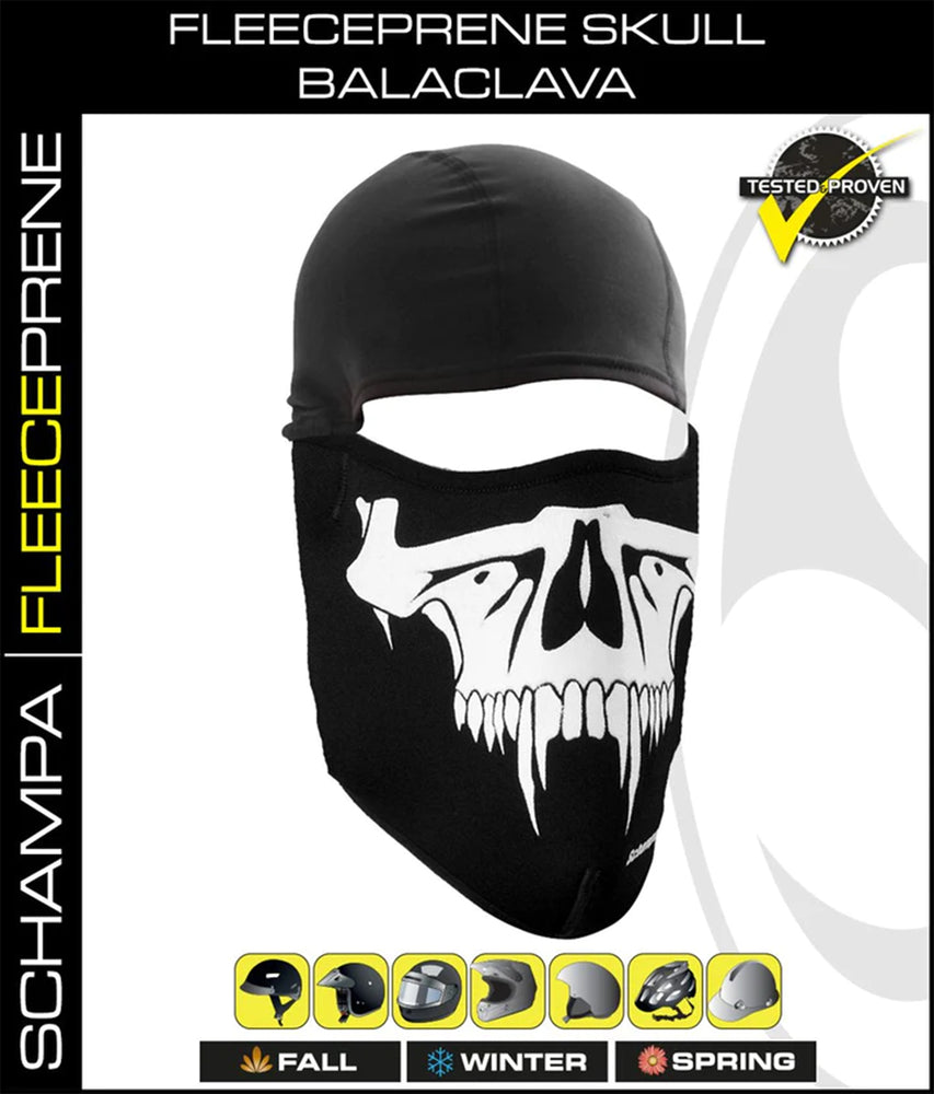 BLCLV100 Fleeceprene Skull Balaclava-Head/Neck/Sleeve Gear-Daniel Smart Mfg - Retail