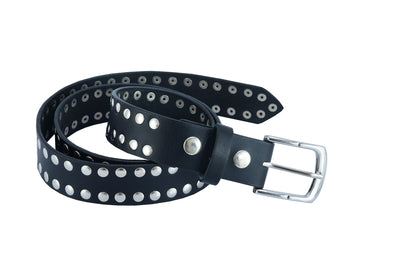 BLT2011 Premium Quality Studded Leather Belt-Belts-Daniel Smart Mfg - Retail