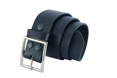 BLT2015 Timeless Black Basket Weave Pattern Leather Belt-Belts-Daniel Smart Mfg - Retail