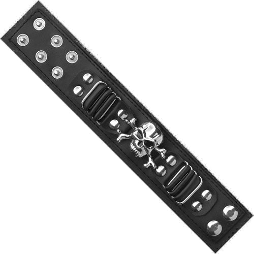 BR-SD1012 Vinyl bracelet with skull design.-Bracelets-Daniel Smart Mfg - Retail