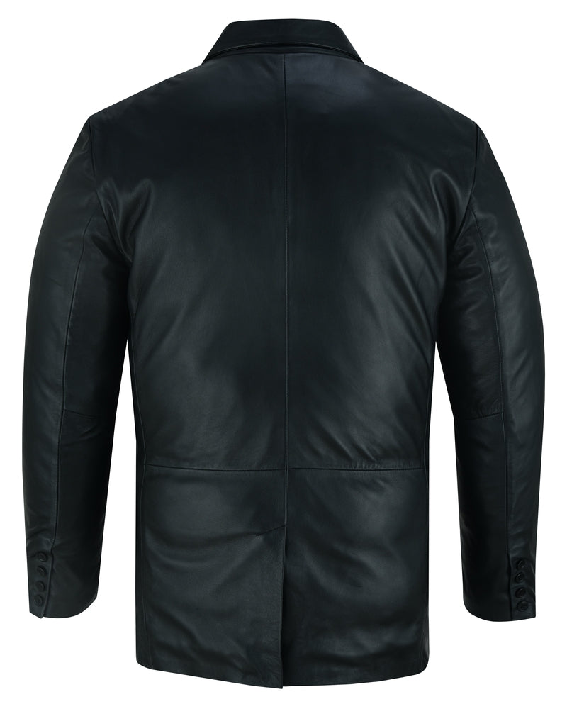 Breeze Rider - Men's Leather Blazer-Mens Leather Motorcycle Jackets-Daniel Smart Mfg - Retail