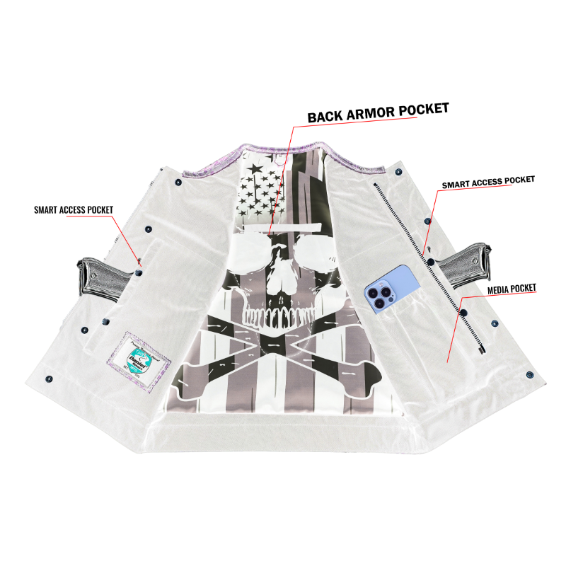 Gator Glint Men’s Lowcut Motorcycle Leather Vest