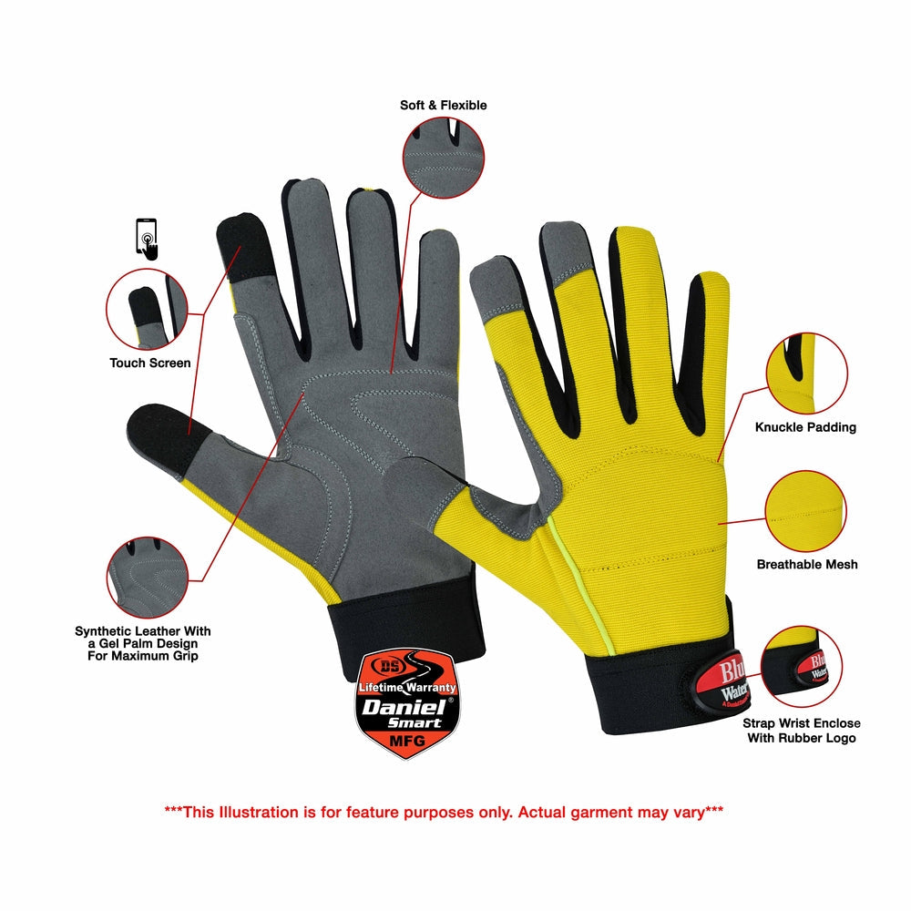 BW2717 Work Slingers - Yellow-Universal Gloves-Daniel Smart Mfg - Retail