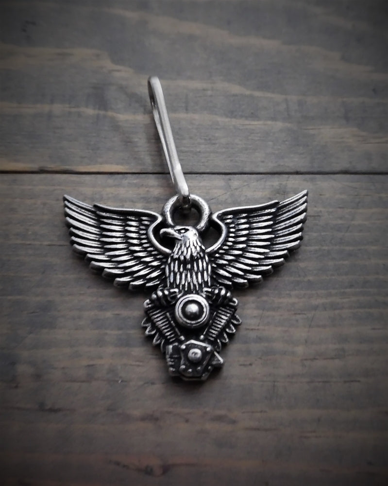 BZP-23 Eagle V-Twin Zipper Pull-Zipper Pulls-Daniel Smart Mfg - Retail