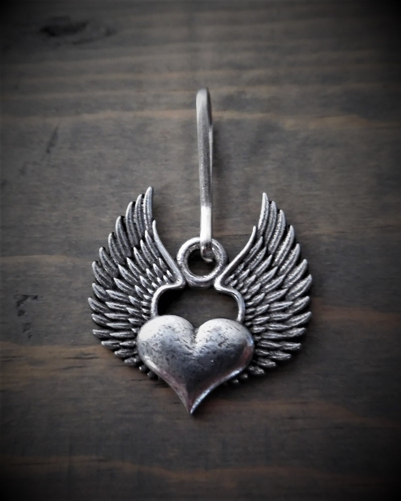 BZP-31 Heart Wing Zipper Pull-Zipper Pulls-Daniel Smart Mfg - Retail
