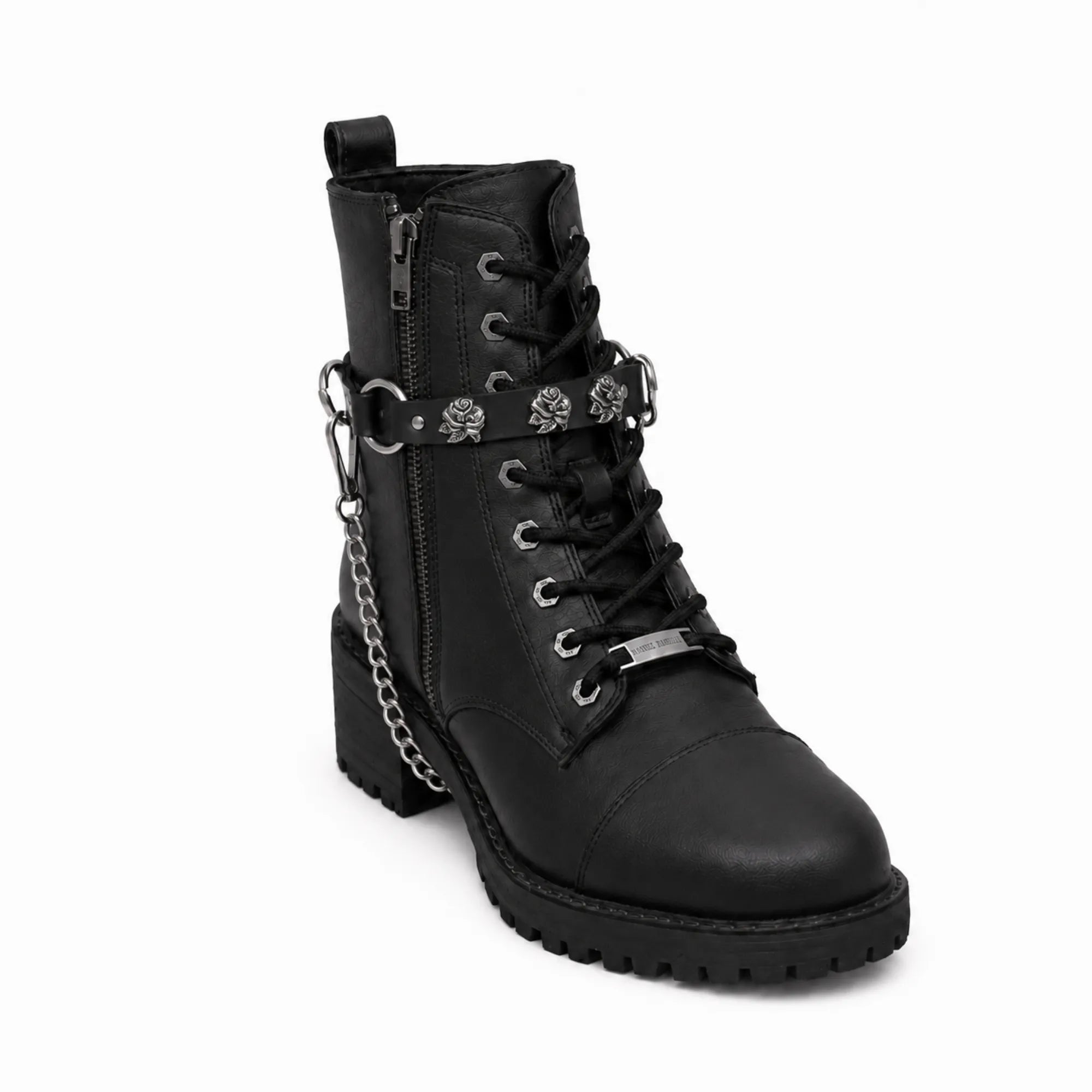 Boot Chain - Silver Rose Rider