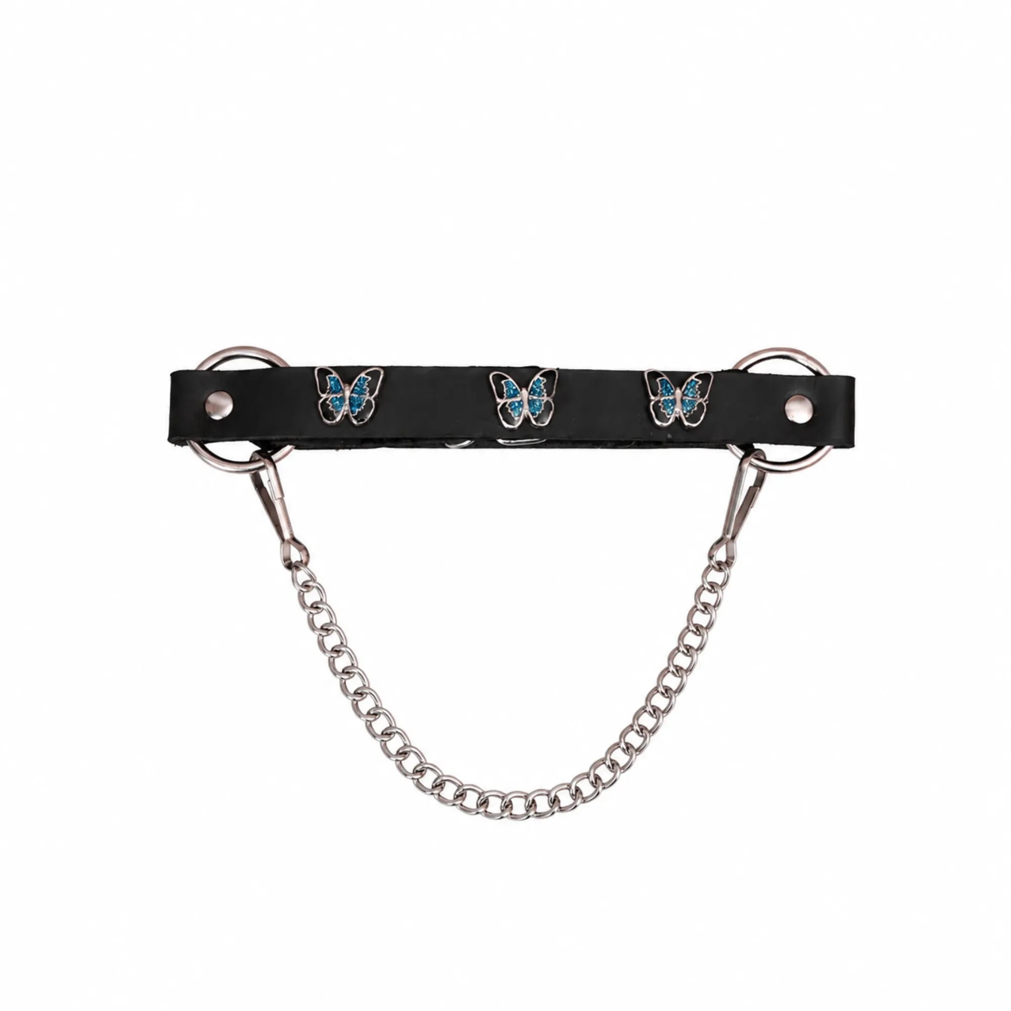 Boot Chain - Monarch Blue Butterfly