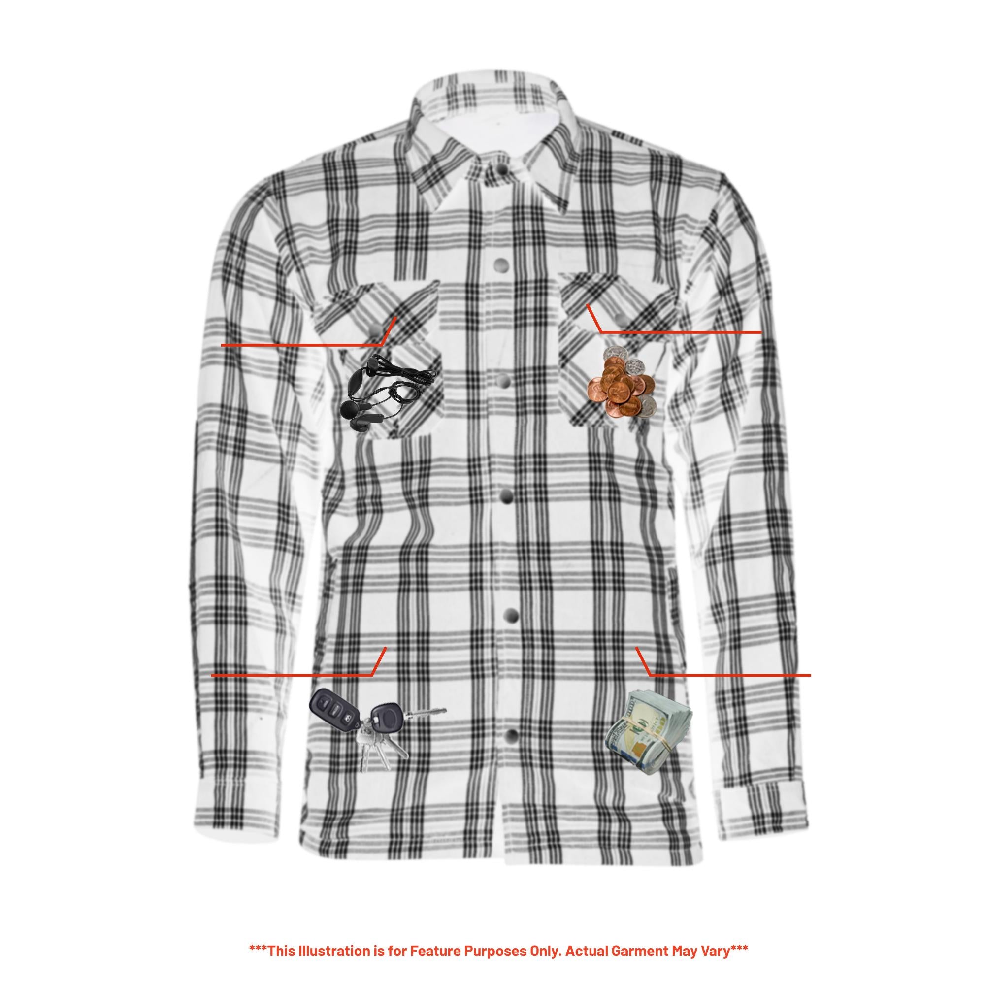 Checkered Champ Armored Mens flannel Shirt-Flannels-Daniel Smart Mfg - Retail