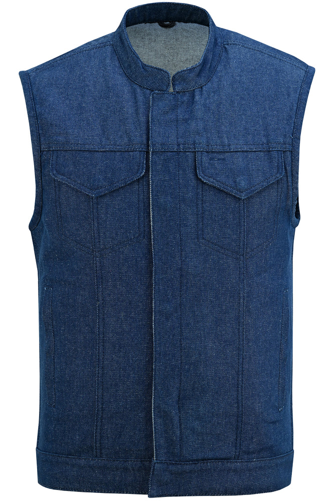 Chopper - Motorcycle Denim Vest-Mens Denim Vests-Daniel Smart Mfg - Retail