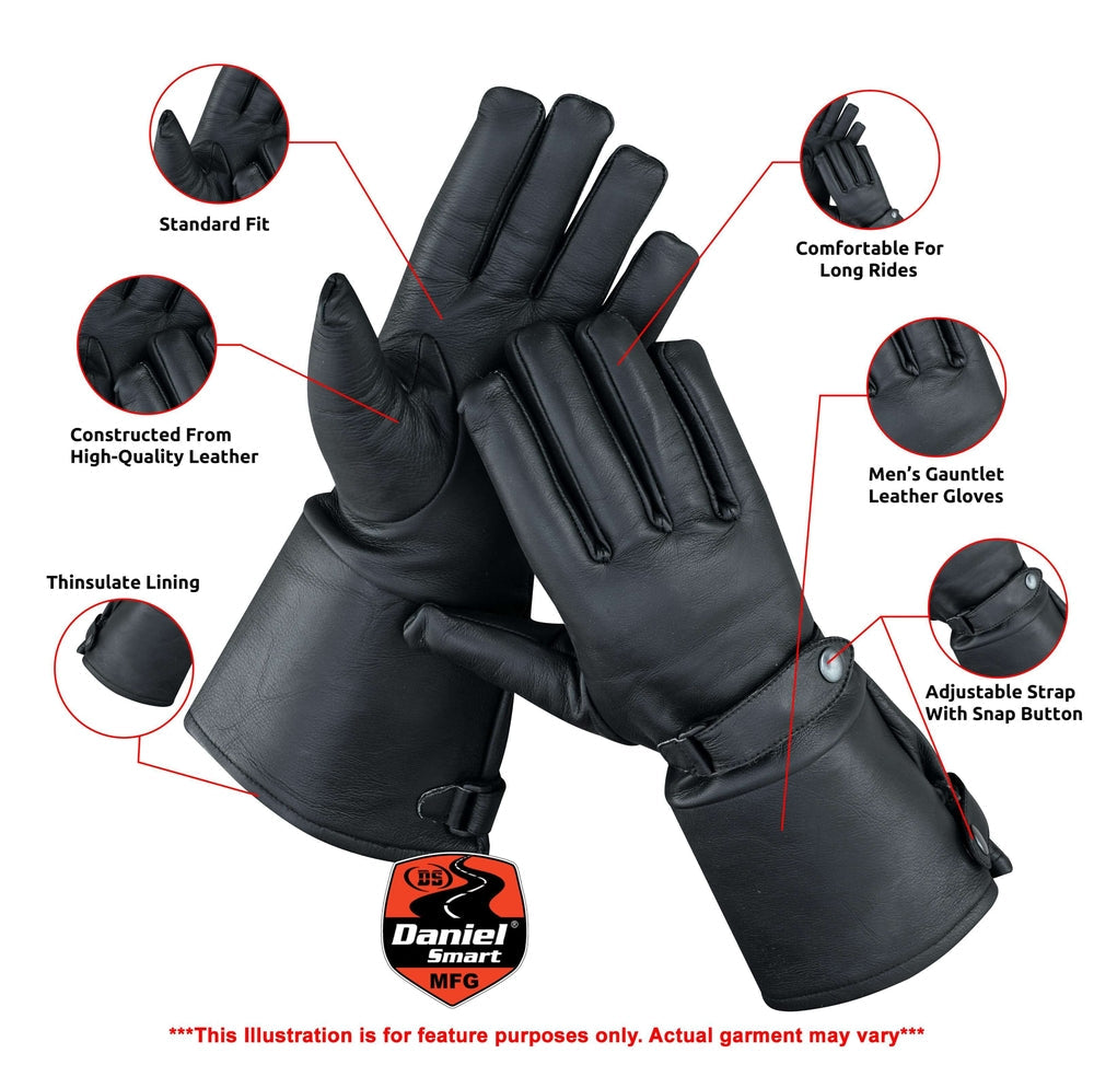 Cold Snap Cruiser - Men's Gauntlet Gloves-Mens Gauntlet Gloves-Daniel Smart Mfg - Retail