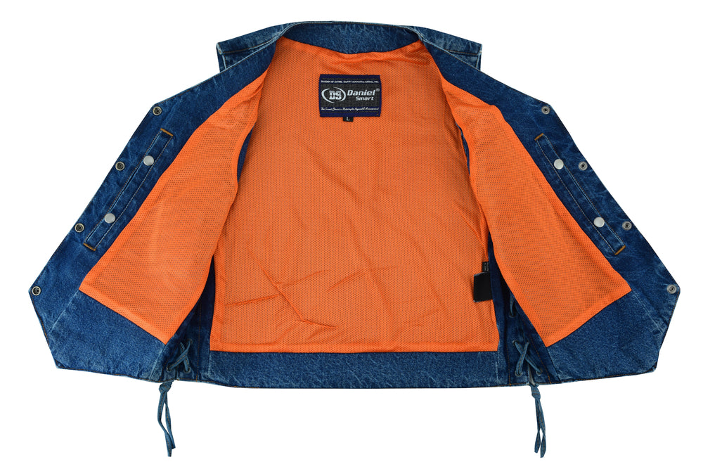 Croft - Women's Denim Vest-Womens Denim Vests-Daniel Smart Mfg - Retail