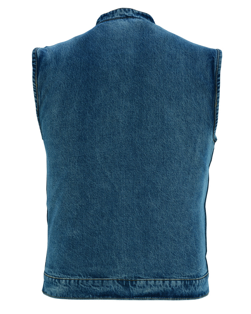 Cruze - Motorcycle Denim Vest-Mens Denim Vests-Daniel Smart Mfg - Retail