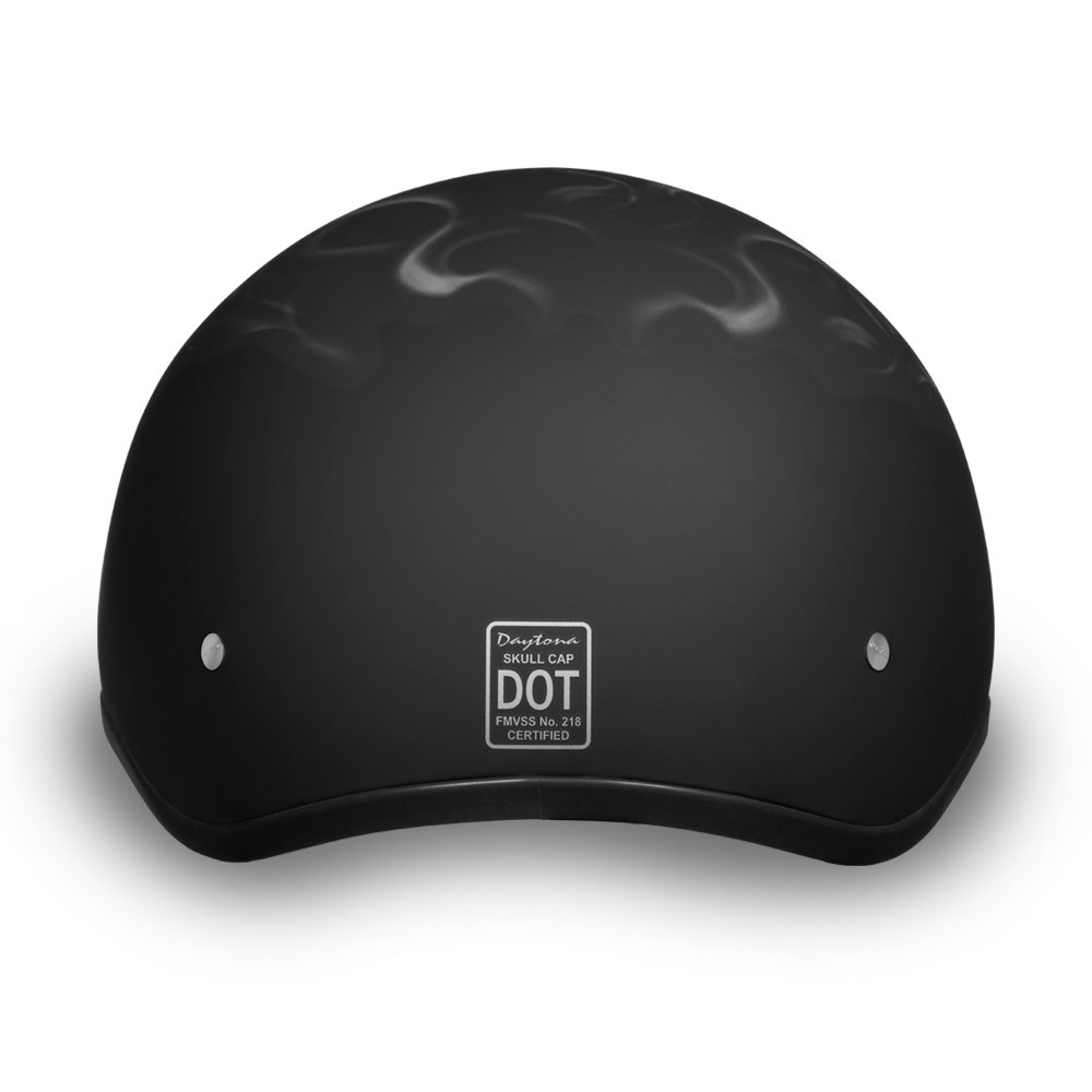 D6-PS D.O.T. DAYTONA SKULL CAP - W/ PISTONS SKULL-1/2 Shell Helmets-Daniel Smart Mfg - Retail