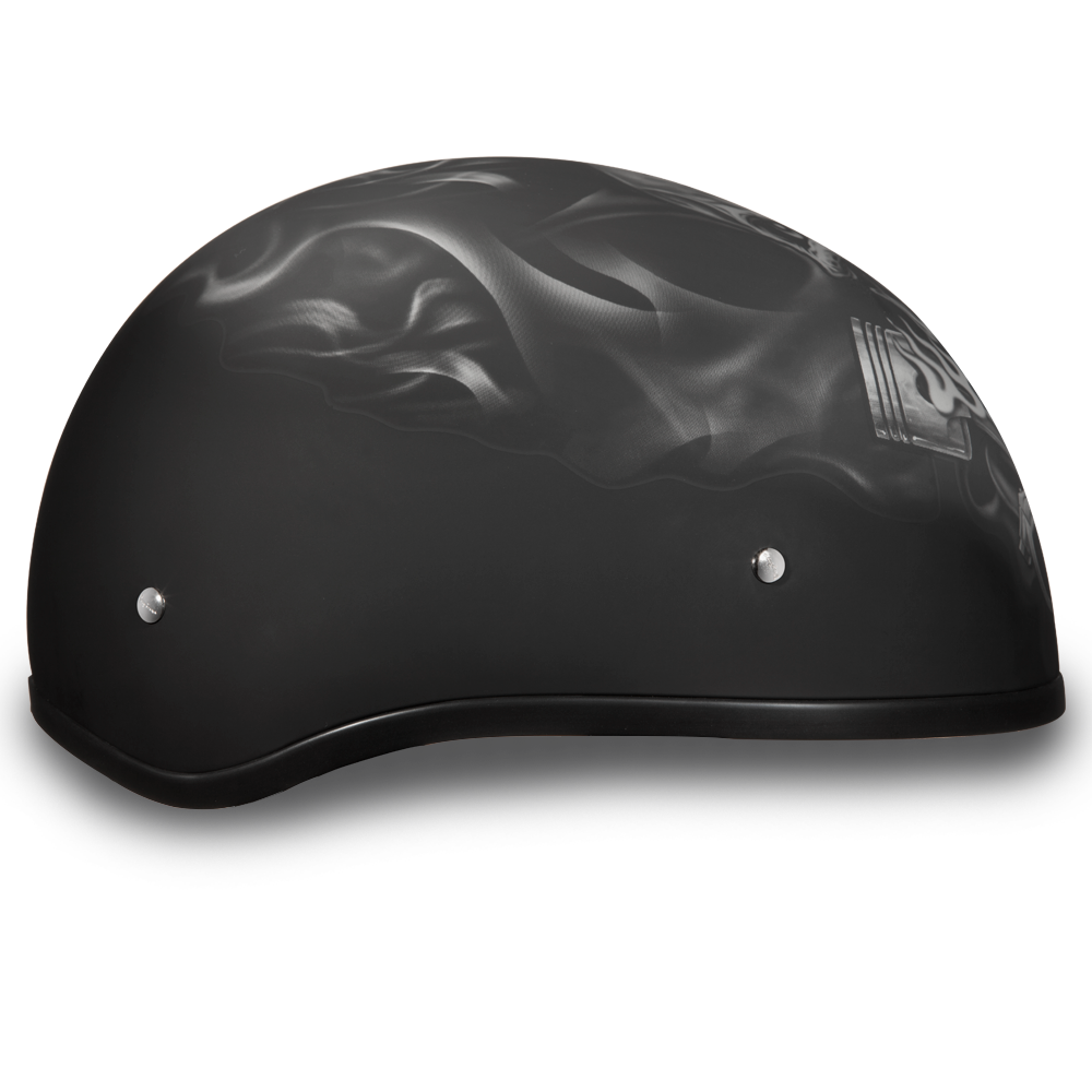 D6-PS D.O.T. DAYTONA SKULL CAP - W/ PISTONS SKULL-1/2 Shell Helmets-Daniel Smart Mfg - Retail