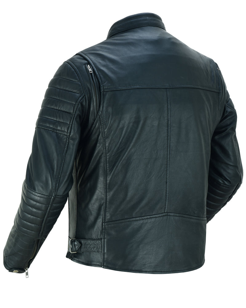 Dagger - Men's Leather Motorcycle Jacket-Mens Leather Motorcycle Jackets-Daniel Smart Mfg - Retail