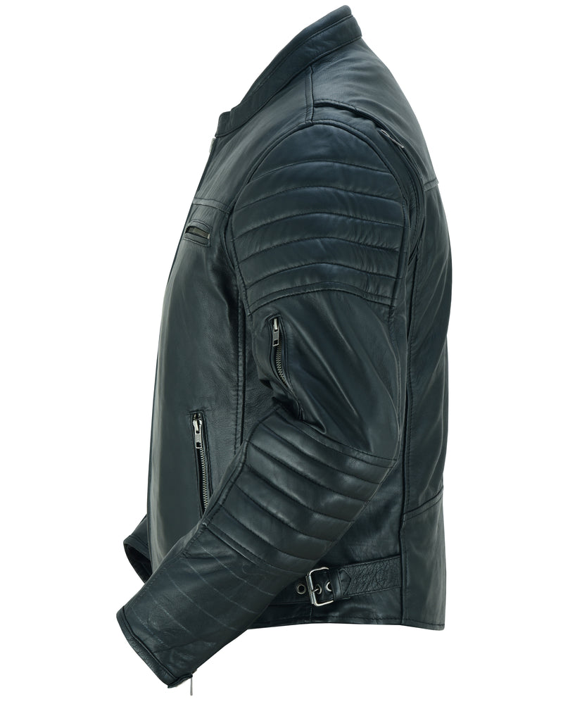 Dagger - Men's Leather Motorcycle Jacket-Mens Leather Motorcycle Jackets-Daniel Smart Mfg - Retail