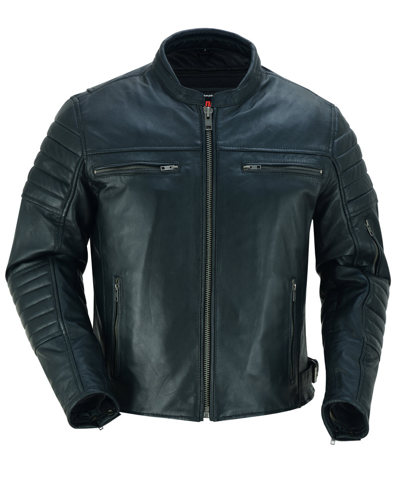 Dagger - Men's Leather Motorcycle Jacket-Mens Leather Motorcycle Jackets-Daniel Smart Mfg - Retail