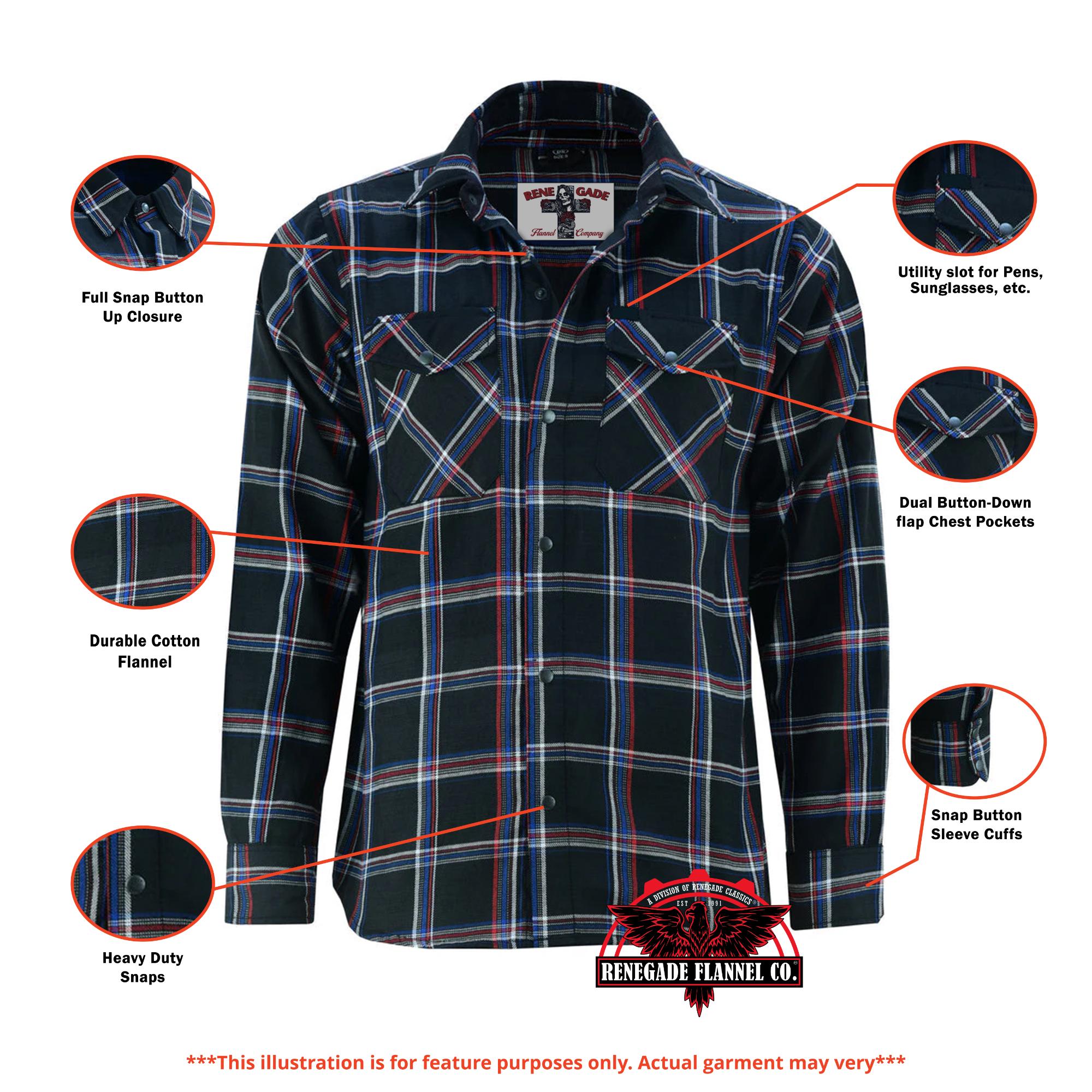 Dark Galaxy Mens Flannel Shirts-Flannels-Daniel Smart Mfg - Retail