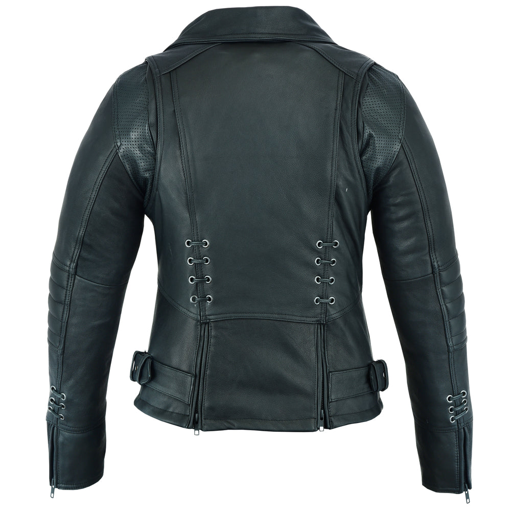 Dark Mirage - Women's Leather Jacket-Womens Leather Motorcycle Jackets-Daniel Smart Mfg - Retail