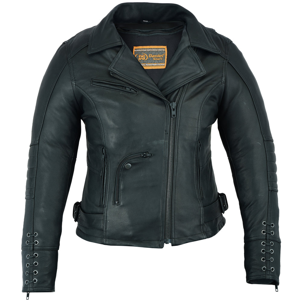 Dark Mirage - Women's Leather Jacket-Womens Leather Motorcycle Jackets-Daniel Smart Mfg - Retail