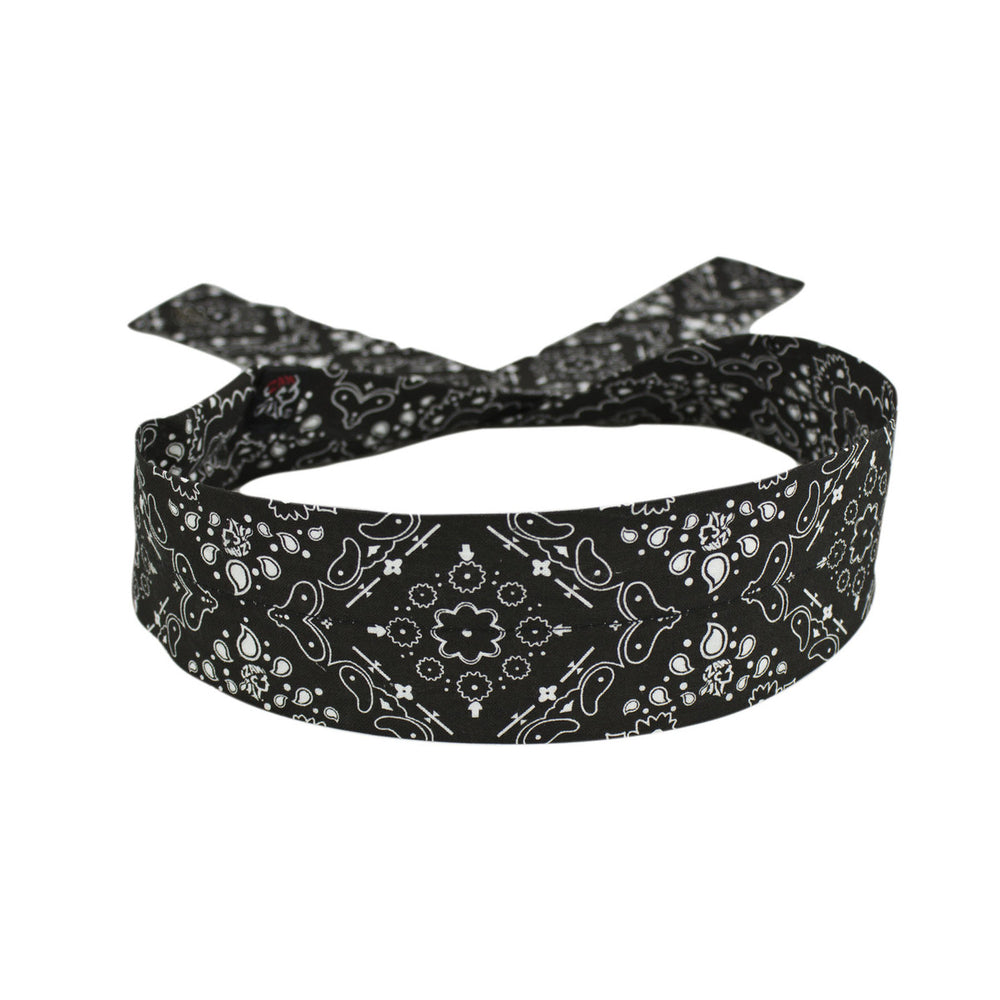 DC101 Cooldanna Black Paisley-Head/Neck/Sleeve Gear-Daniel Smart Mfg - Retail