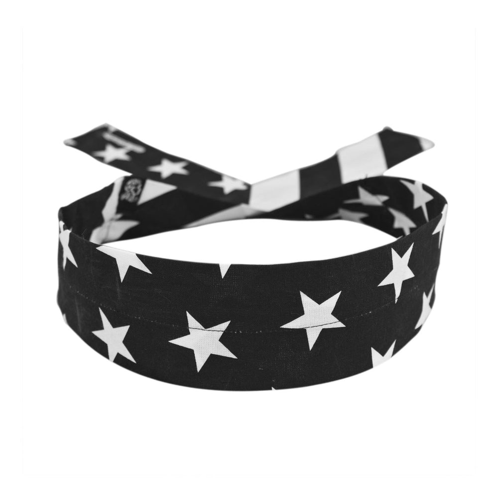 DC219 Cooldanna® Black & White Flag-Head/Neck/Sleeve Gear-Daniel Smart Mfg - Retail