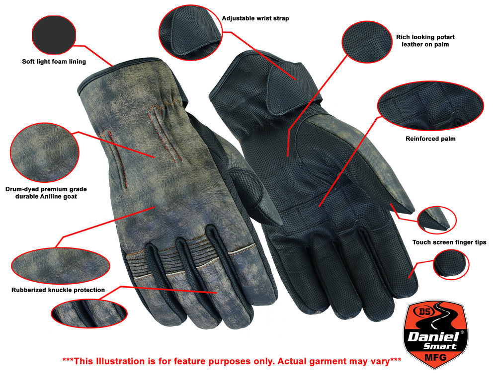 DesertRider - Men's Lightweight Gloves-Mens Lightweight Gloves-Daniel Smart Mfg - Retail