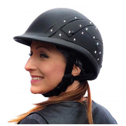 dunham's motorcycle helmets Diamonds in the Ruff: Luxe Crystal DOT Half Badass Helmet LARGE