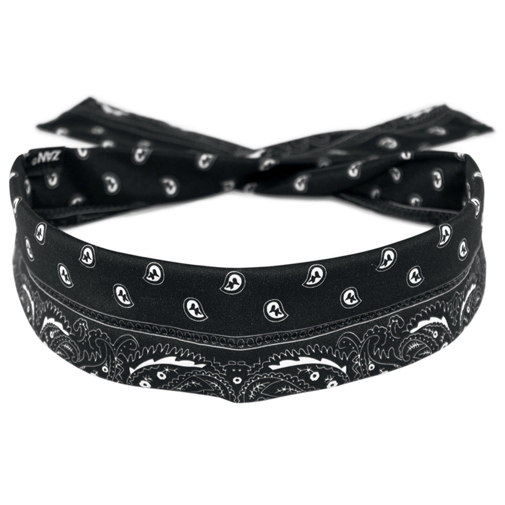 DP101 Cooldanna® Polyester, Black Paisley-Head/Neck/Sleeve Gear-Daniel Smart Mfg - Retail