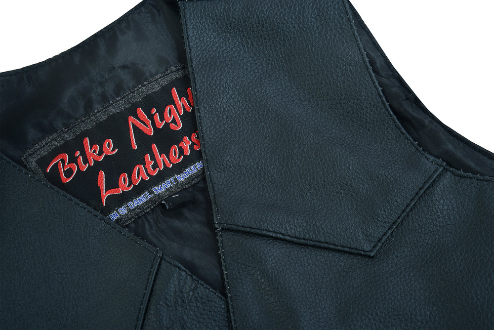 DS1744 Toddler Traditional Style Plain Side Vest-Kids Leather-Daniel Smart Mfg - Retail
