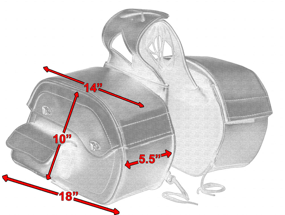 DS300 Two Strap Saddle Bag-Saddle Bags-Daniel Smart Mfg - Retail