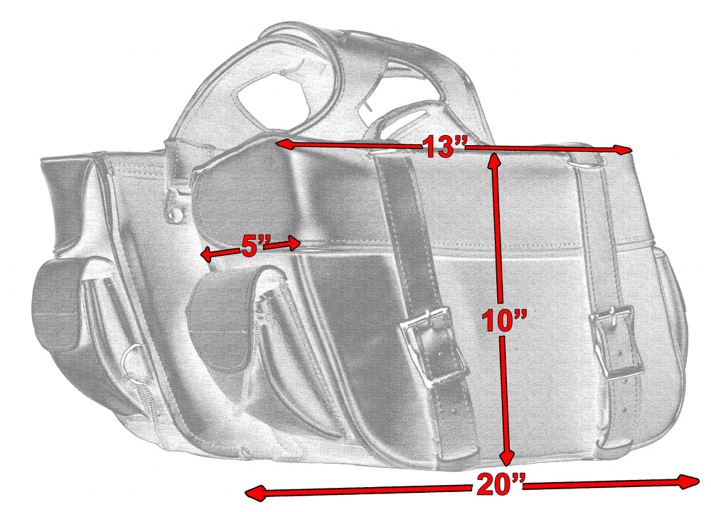 DS312 Two Strap Saddle Bag-Saddle Bags-Daniel Smart Mfg - Retail