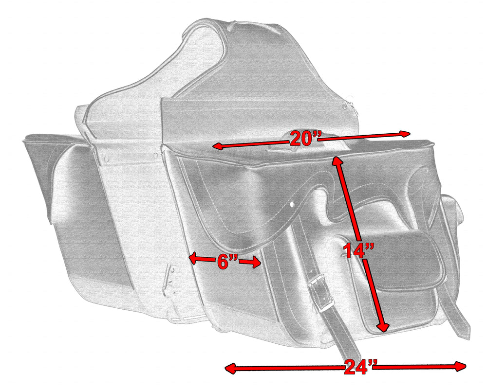 DS322 Two Strap Saddle Bag-Saddle Bags-Daniel Smart Mfg - Retail