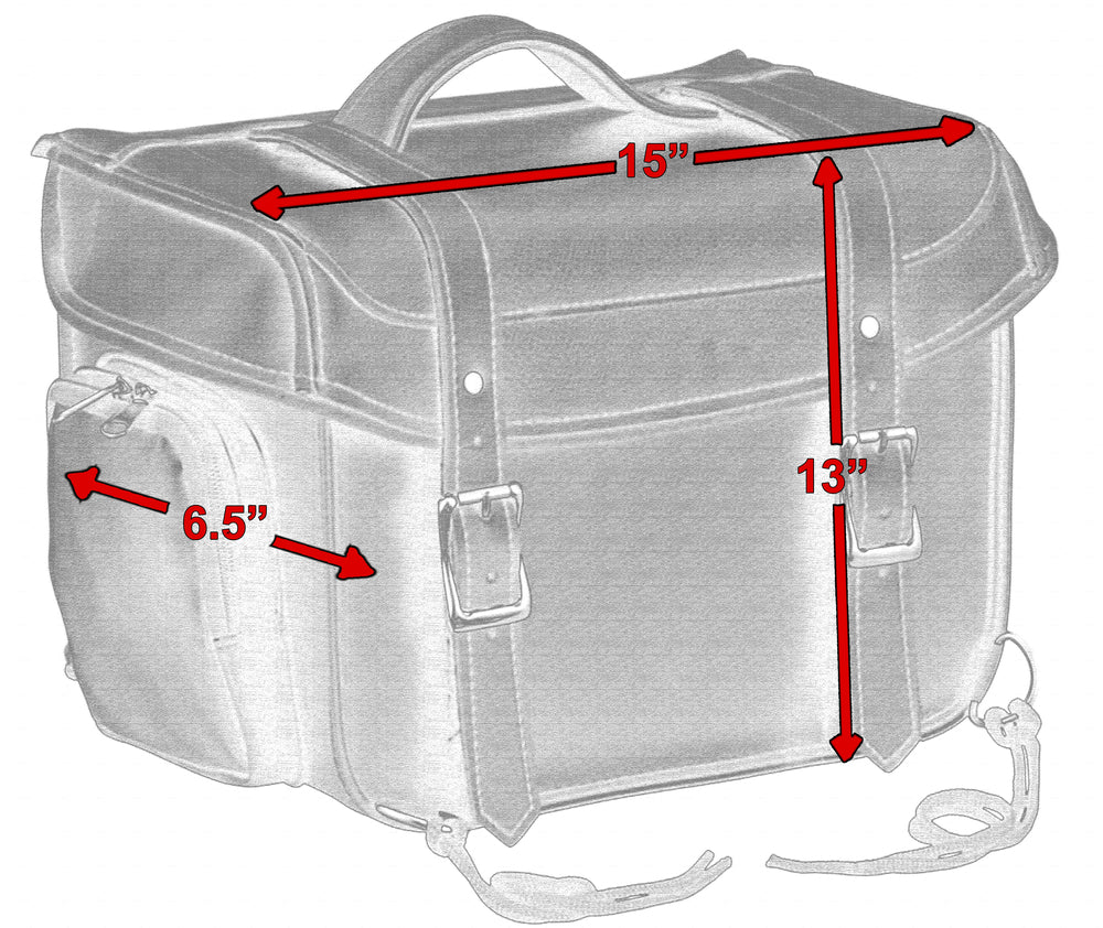 DS340 Small Sissy Bar Bag - Cooler Insert-Sissy Bar Bags-Daniel Smart Mfg - Retail