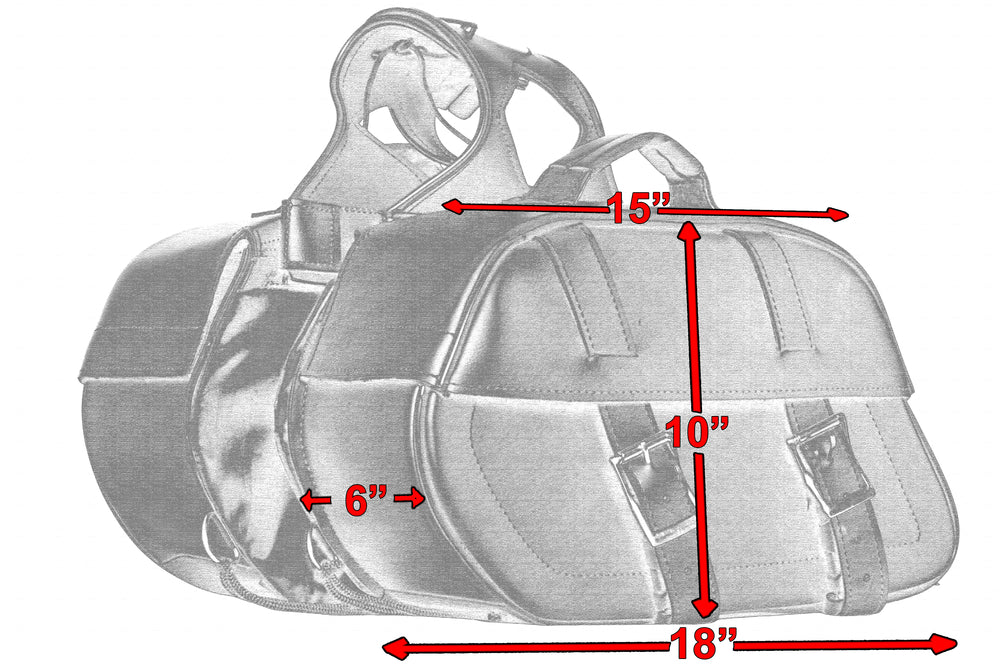DS342 Two Strap Saddle Bag-Saddle Bags-Daniel Smart Mfg - Retail