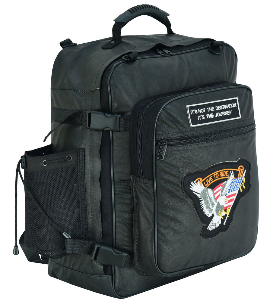 DS370 Three Piece Sissy Bar Back Pack-Sissy Bar Bags-Daniel Smart Mfg - Retail