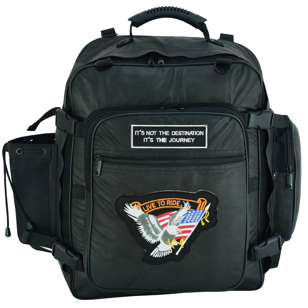 DS370 Three Piece Sissy Bar Back Pack-Sissy Bar Bags-Daniel Smart Mfg - Retail