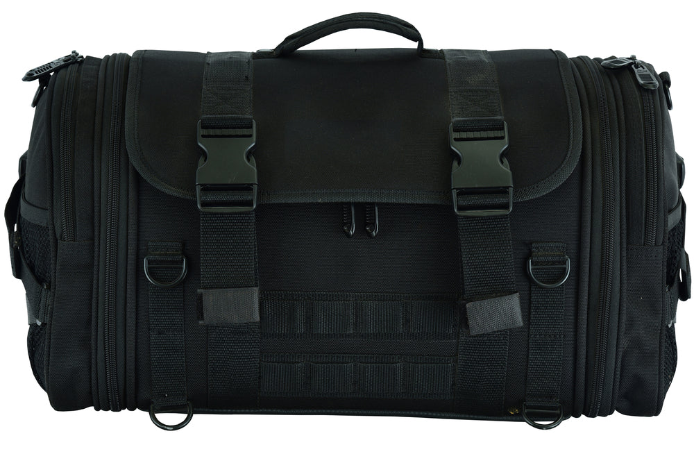 DS379 Modernize Cruising Premium Roll Bag-Sissy Bar Bags-Daniel Smart Mfg - Retail