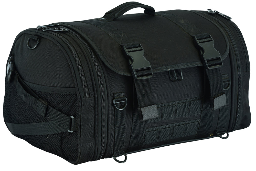 DS379 Modernize Cruising Premium Roll Bag-Sissy Bar Bags-Daniel Smart Mfg - Retail