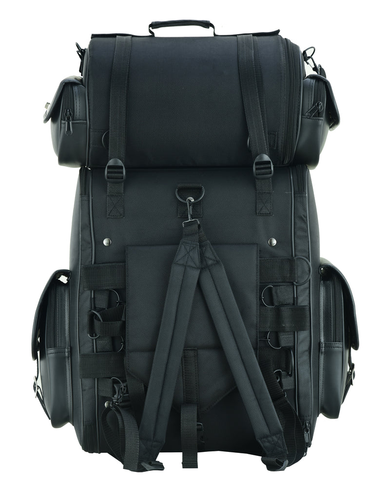 DS385 UPDATED TOURING BACK PACK-Sissy Bar Bags-Daniel Smart Mfg - Retail