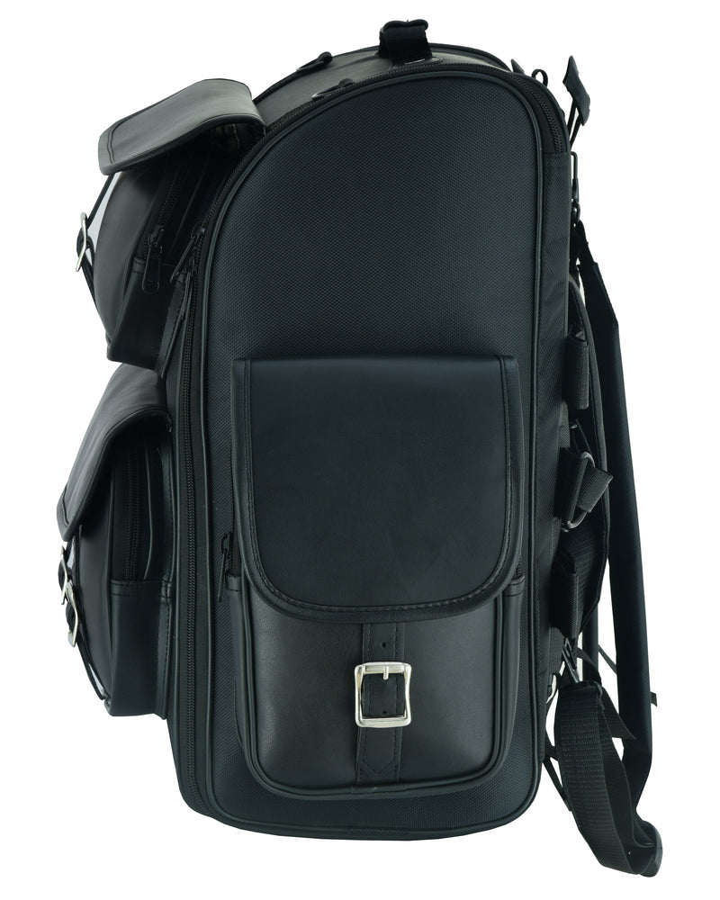 DS385 UPDATED TOURING BACK PACK-Sissy Bar Bags-Daniel Smart Mfg - Retail