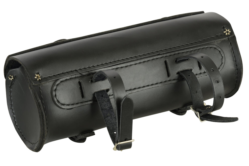 DS4001 Premium Large Leather Round Tool Bag-Tool Bags-Daniel Smart Mfg - Retail