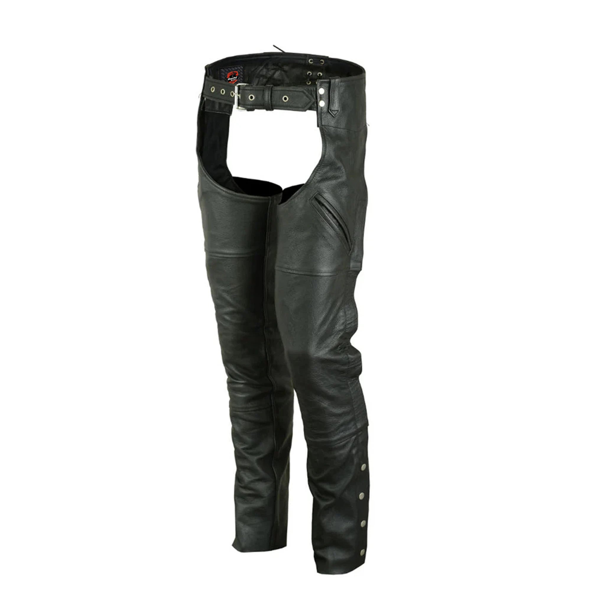 Rebel Streak Unisex Motorcycle Leather Chaps