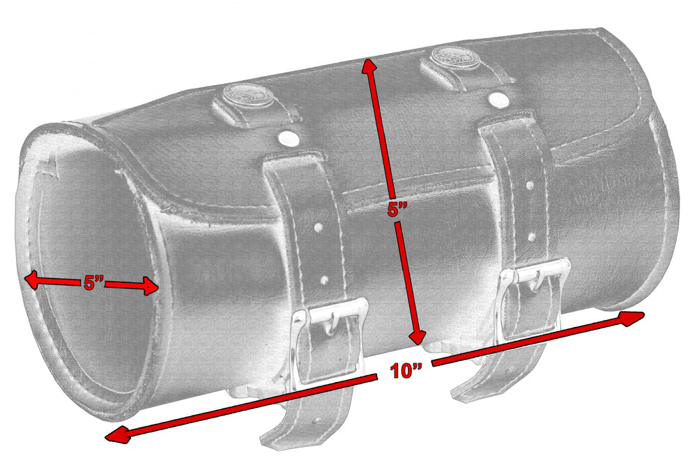 DS4050 Premium Small Leather Round Tool Bag-Tool Bags-Daniel Smart Mfg - Retail