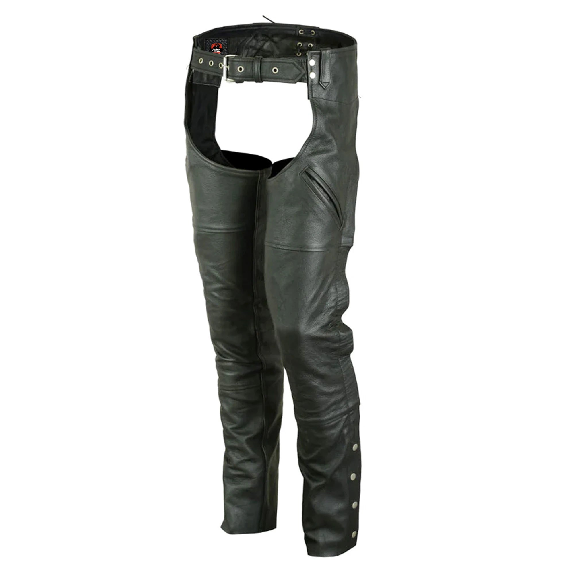 Nightshade Rider Unisex Motorcycle Leather Chaps