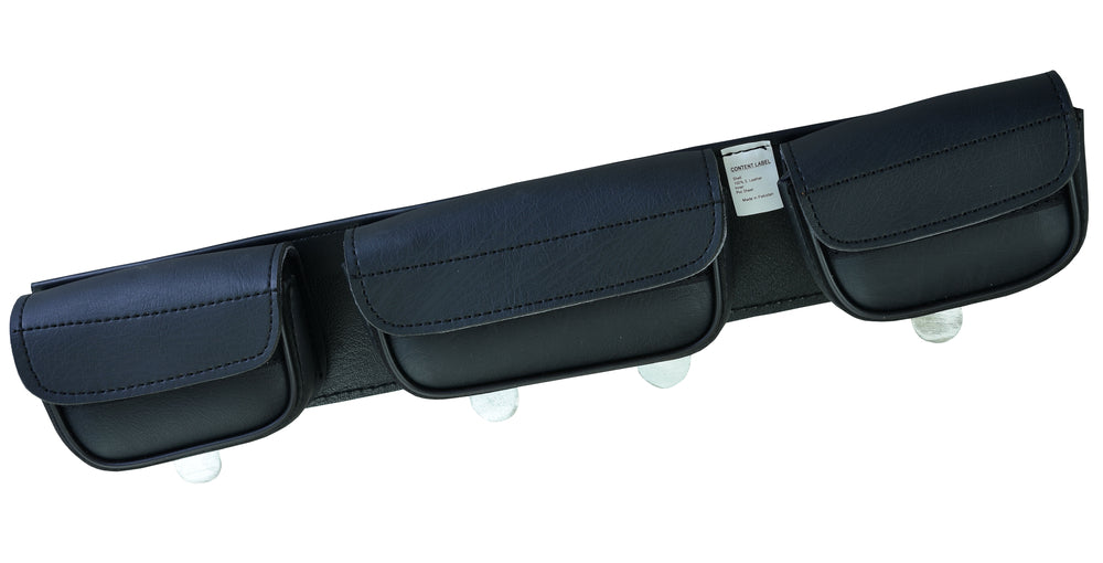 DS5804 Universal 3 Pouches Windshield Bag-Windshield Bags-Daniel Smart Mfg - Retail